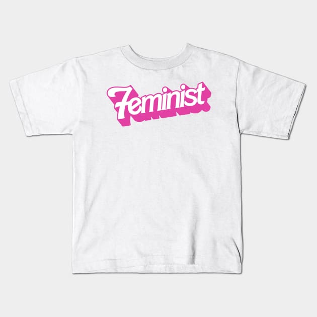 Feminist Kids T-Shirt by darklordpug